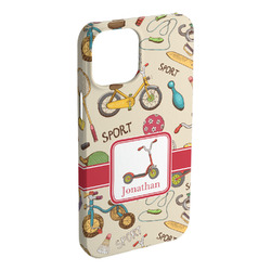 Vintage Sports iPhone Case - Plastic (Personalized)