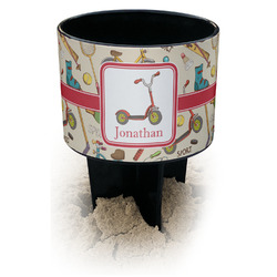 Vintage Sports Black Beach Spiker Drink Holder (Personalized)