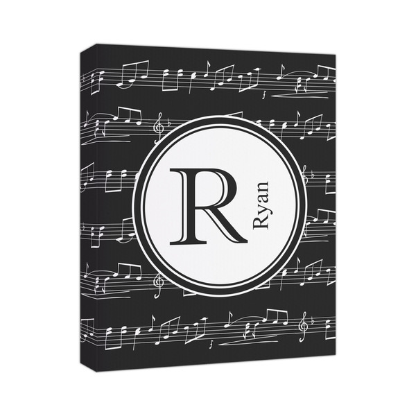 Custom Musical Notes Canvas Print - 11x14 (Personalized)