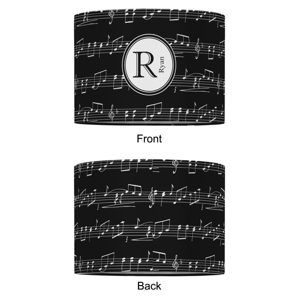 Musical Notes 12" Drum Lampshade - APPROVAL (Fabric)