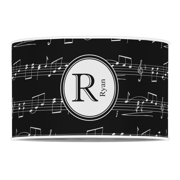 Musical Notes 12" Drum Lampshade - FRONT (Poly Film)