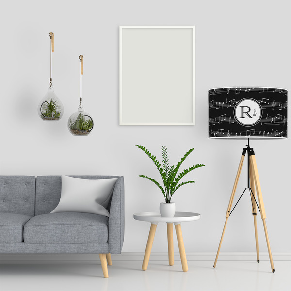 Musical Notes 12" Drum Lampshade - LIFESTYLE