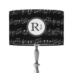 Musical Notes 12" Drum Lamp Shade - Fabric (Personalized)