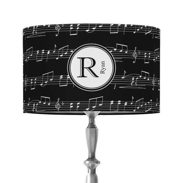 Custom Musical Notes 12" Drum Lamp Shade - Fabric (Personalized)