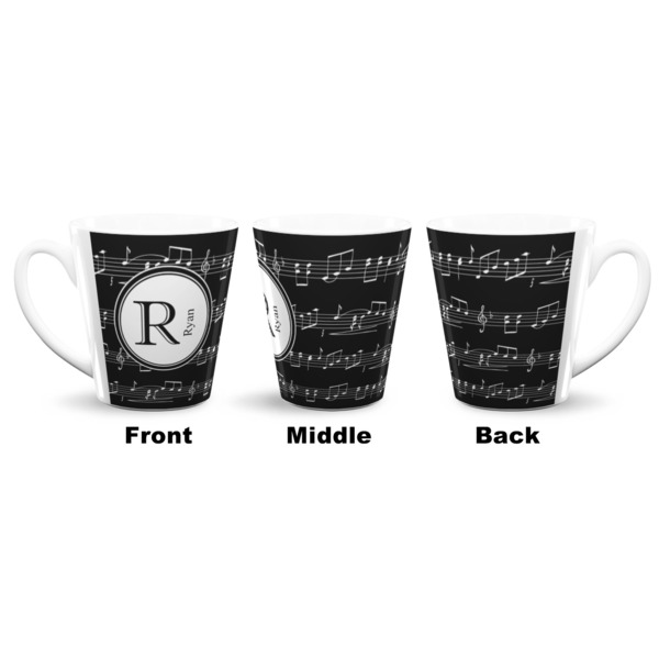 Musical Notes 12 Oz Latte Mug - Approval