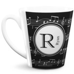 Musical Notes 12 Oz Latte Mug (Personalized)