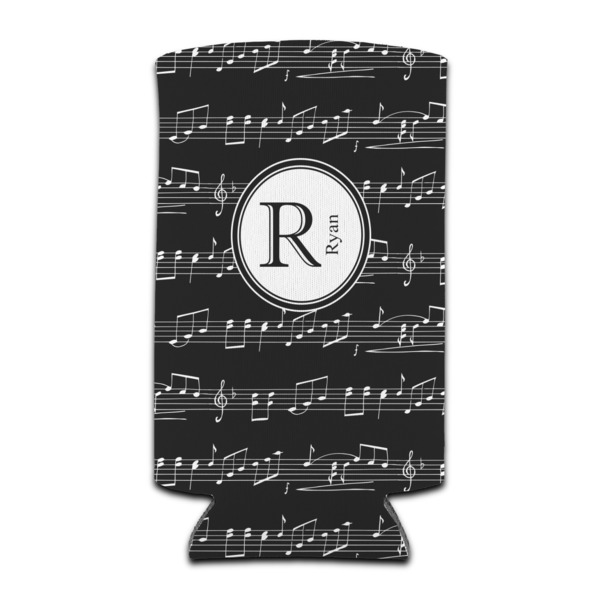 Custom Musical Notes Can Cooler (tall 12 oz) (Personalized)