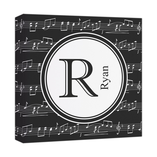 Custom Musical Notes Canvas Print - 12x12 (Personalized)