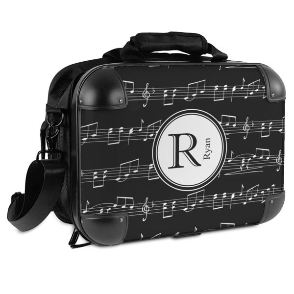 Custom Musical Notes Hard Shell Briefcase - 15" (Personalized)