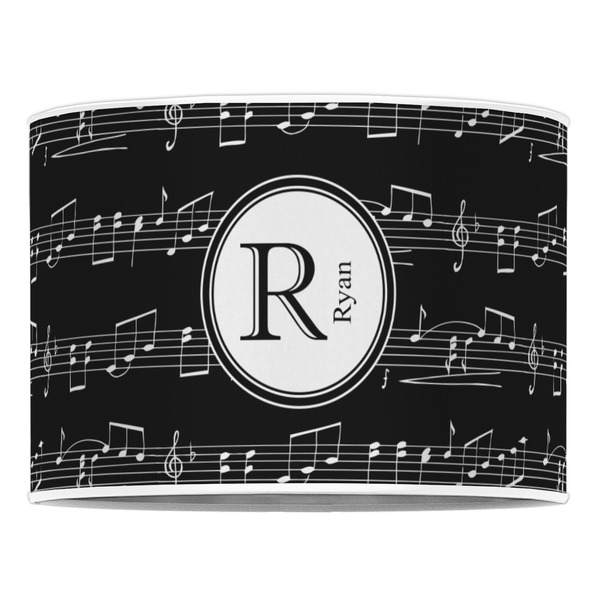 Musical Notes 16" Drum Lampshade - FRONT (Poly Film)