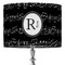 Musical Notes 16" Drum Lampshade - ON STAND (Fabric)
