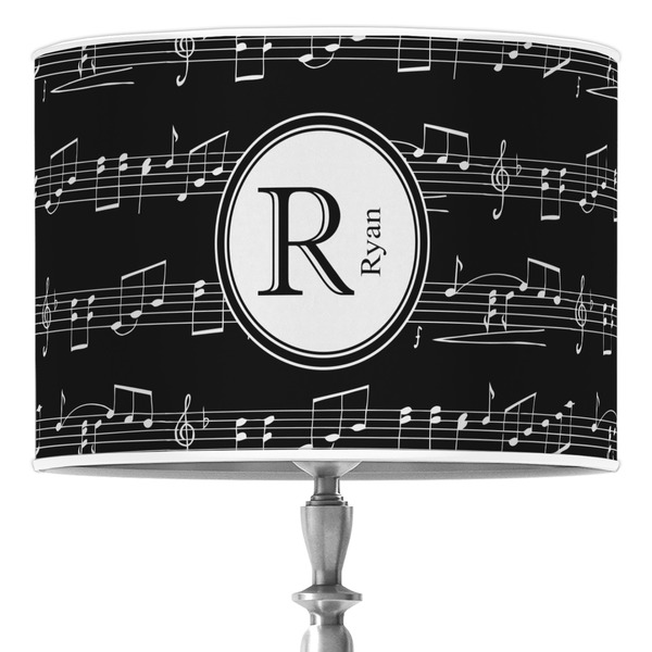 Custom Musical Notes Drum Lamp Shade (Personalized)