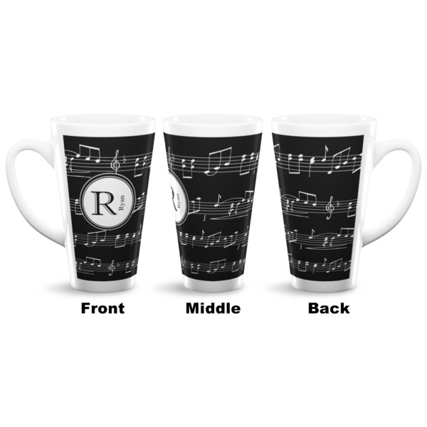 Musical Notes 16 Oz Latte Mug - Approval
