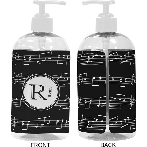 Musical Notes 16 oz Plastic Liquid Dispenser- Approval- White
