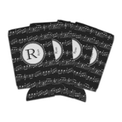 Musical Notes Can Cooler (16 oz) - Set of 4 (Personalized)