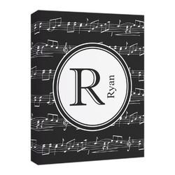 Musical Notes Canvas Print - 16x20 (Personalized)