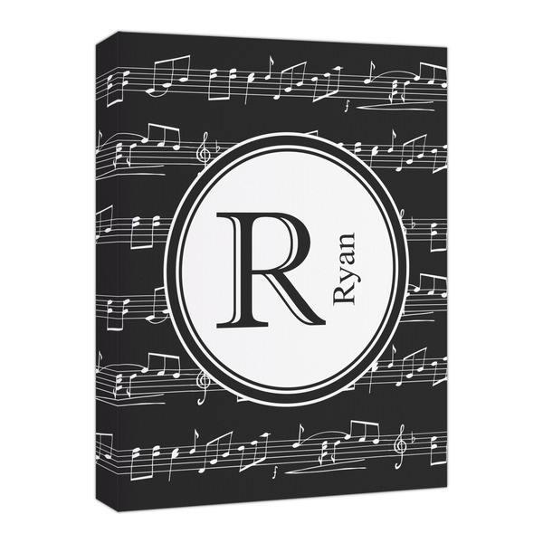 Custom Musical Notes Canvas Print - 16x20 (Personalized)