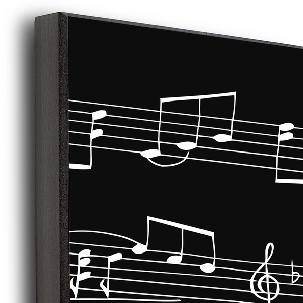 Musical Notes 16x20 Wood Print - Closeup