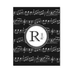 Musical Notes Wood Print - 16x20 (Personalized)