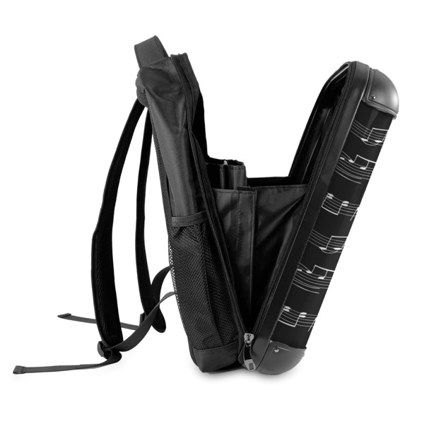 Musical Notes 18" Hard Shell Backpacks - SIDE OPEN