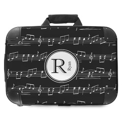 Musical Notes Hard Shell Briefcase - 18" (Personalized)