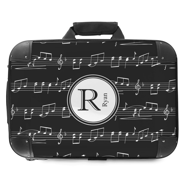 Custom Musical Notes Hard Shell Briefcase - 18" (Personalized)