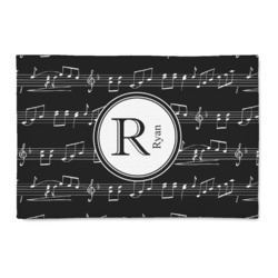 Musical Notes 2' x 3' Patio Rug (Personalized)