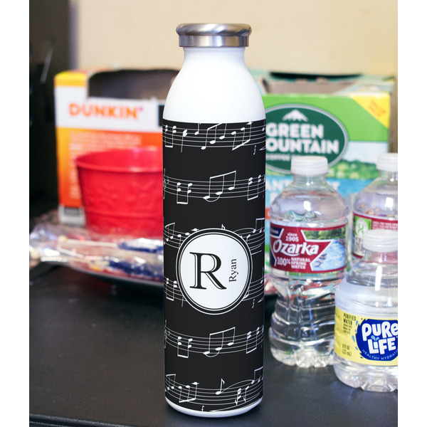 Musical Notes 20oz Water Bottles - Full Print - In Context