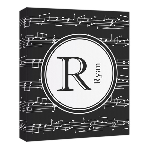 Custom Musical Notes Canvas Print - 20x24 (Personalized)