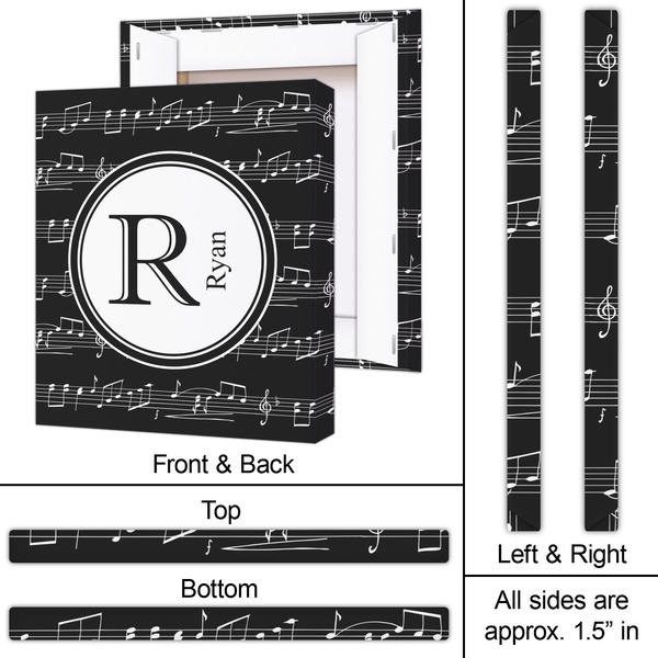 Musical Notes 20x24 - Canvas Print - Approval