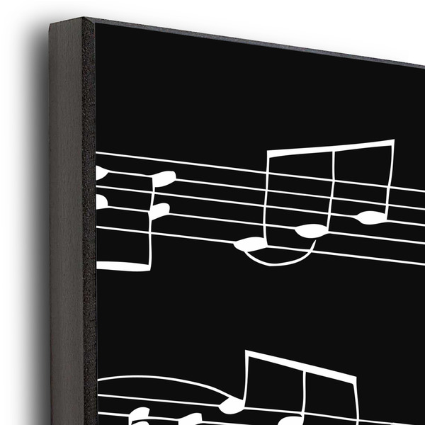 Musical Notes 20x24 Wood Print - Closeup