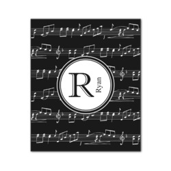 Musical Notes Wood Print - 20x24 (Personalized)