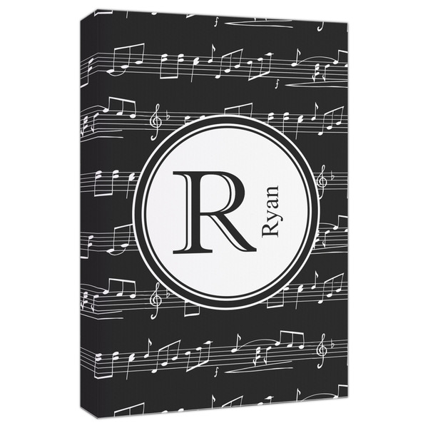 Custom Musical Notes Canvas Print - 20x30 (Personalized)