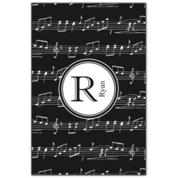 Musical Notes Wood Print - 20x30 (Personalized)