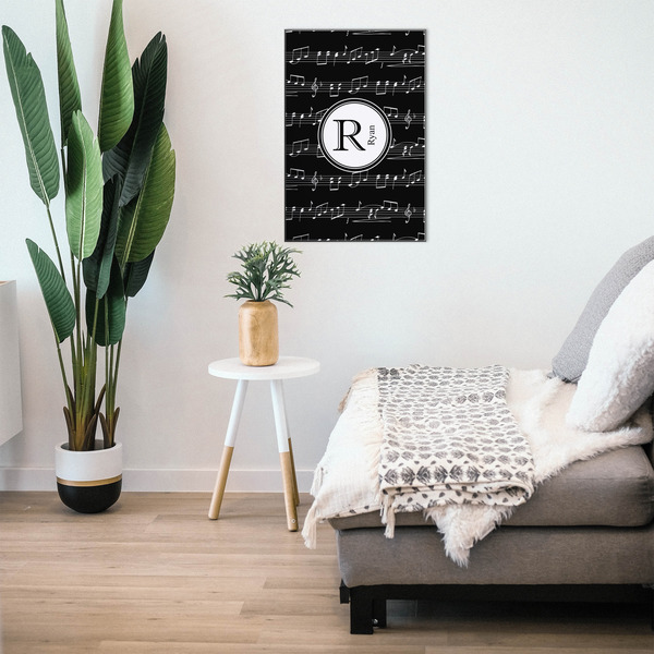 Musical Notes 20x30 Wood Print - In Context