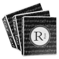 Musical Notes 3-Ring Binder (Personalized)
