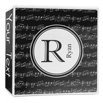 Musical Notes 3-Ring Binder - 2 inch (Personalized)
