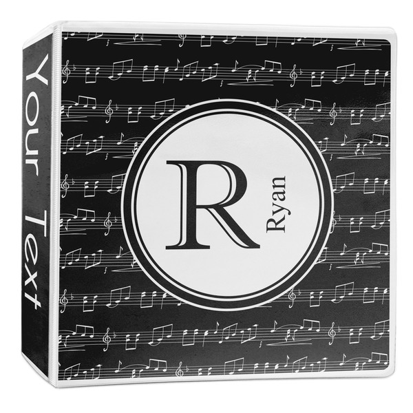 Custom Musical Notes 3-Ring Binder - 2 inch (Personalized)
