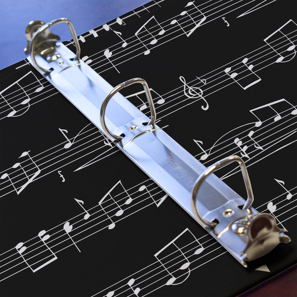 Musical Notes 3 Ring Binders - Full Wrap - 1" - DETAIL