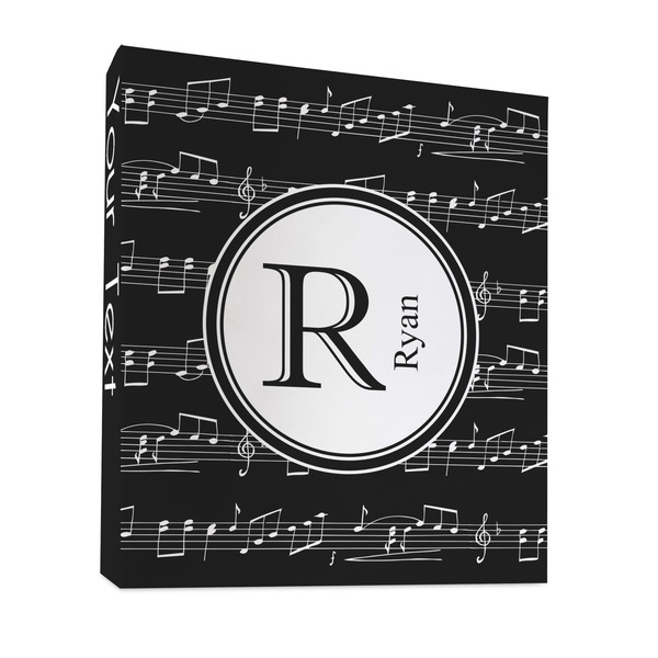 Custom Musical Notes 3 Ring Binder - Full Wrap - 1" (Personalized)