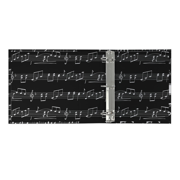 Musical Notes 3 Ring Binders - Full Wrap - 2" - OPEN INSIDE