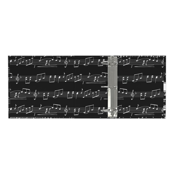 Musical Notes 3 Ring Binders - Full Wrap - 3" - OPEN INSIDE