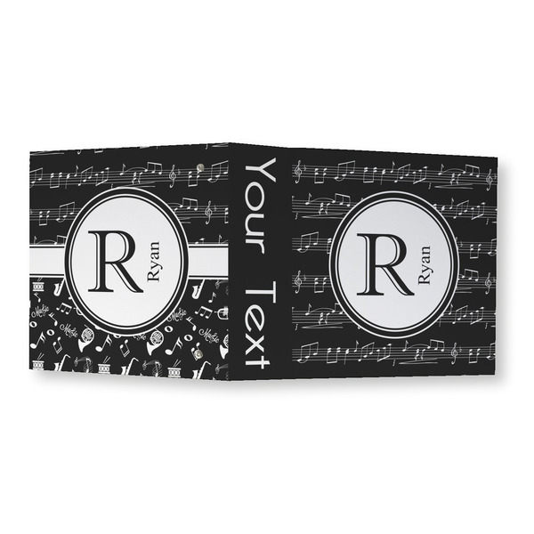Musical Notes 3 Ring Binders - Full Wrap - 3" - OPEN OUTSIDE