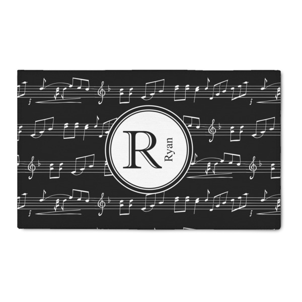 Custom Musical Notes 3' x 5' Indoor Area Rug (Personalized)