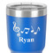 Musical Notes 30 oz Stainless Steel Ringneck Tumbler - Blue - Close Up