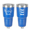 Musical Notes 30 oz Stainless Steel Tumbler - Royal Blue - Double-Sided (Personalized)