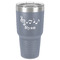 Musical Notes 30 oz Stainless Steel Ringneck Tumbler - Grey - Front