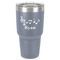 Musical Notes 30 oz Stainless Steel Tumbler - Grey - Single-Sided (Personalized)
