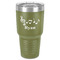 Musical Notes 30 oz Stainless Steel Ringneck Tumbler - Olive - Front