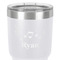 Musical Notes 30 oz Stainless Steel Ringneck Tumbler - White - Close Up